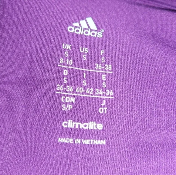 Adidas Climalite 1/2 Zip Long Sleeve Women's Size Small - Picture 6 of 6